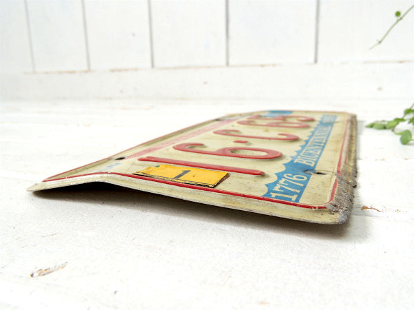 【ネブラスカ州・1776~1976】ヴィンテージ・ナンバープレート・カーライセンスプレート・USA