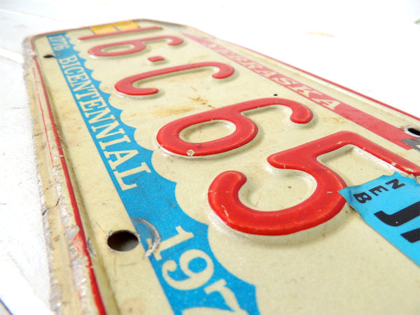 【ネブラスカ州・1776~1976】ヴィンテージ・ナンバープレート・カーライセンスプレート・USA