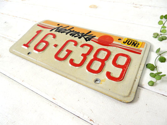Nebraska・ネブラスカ州 ヴィンテージ・ナンバープレート・カーライセンスプレート・USA