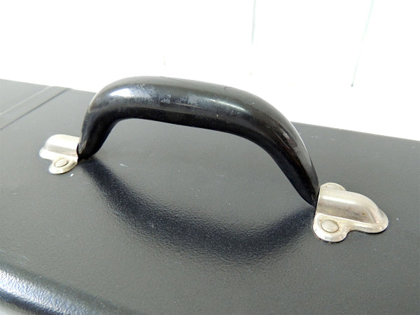 【ブラック×レッド・2段式】ヴィンテージ・ツールボックス・工具箱・ガレージ・工業系