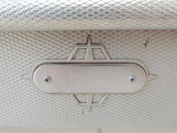 スペーシーデザイン・シルバー色・アルミ製・ヴィンテージ・メールボックス/郵便受け/ポスト