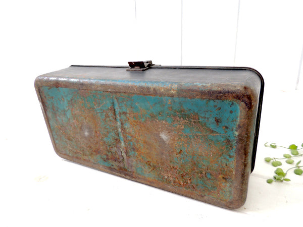 【WTG】メジャー付き・2段式・ヴィンテージ・タックルボックス・ツールボックス/工具箱US