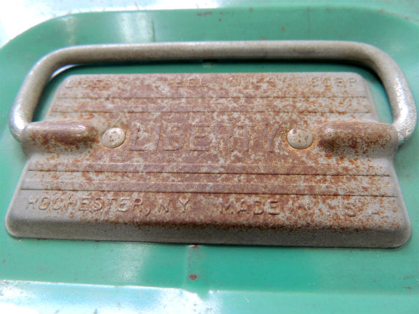 【LIBERTY・NY】メジャー付き・2段式・ビンテージ・タックルボックス・ツールボックス/工具箱