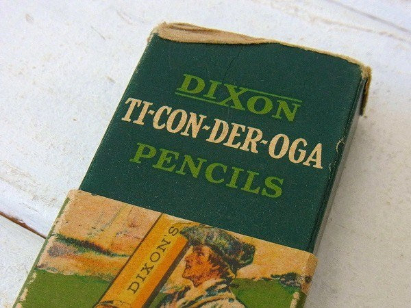 【DIXON TICONDEROGA】ディクソン・鉛筆付き・アンティーク・紙箱/パッケージ　USA