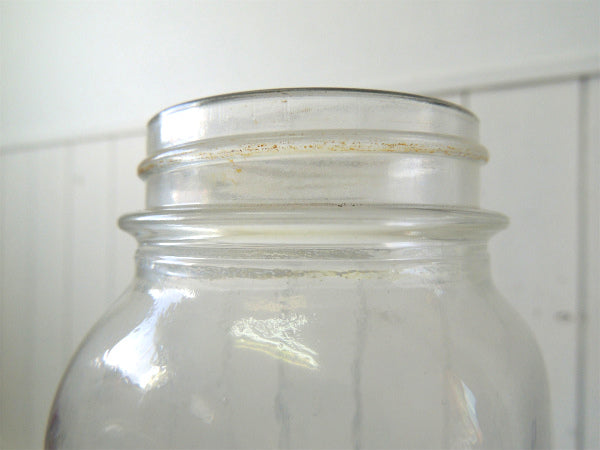 【ATLAS EDJ SEAL】ダブルキャップ・アンティーク・メイソンジャー/ガラスジャー(クリア)