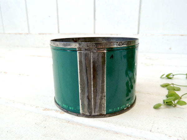 【MJB/サンフランシスコ】ブリキ製・ヴィンテージ・ちいさな・コーヒー缶/ティン缶US