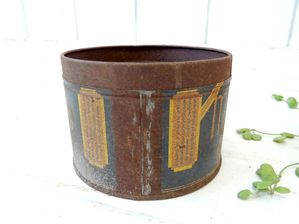 【Manning's COFFEE】ブリキ製・アンティーク・シャビーなコーヒー缶/ティン缶