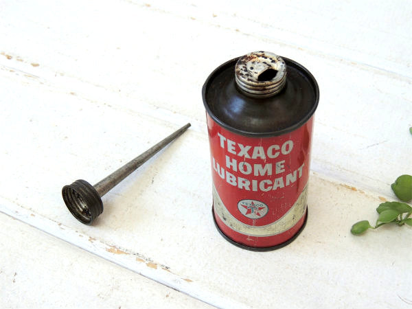 【TEXACO・テキサコ】ヴィンテージ・オイル差し・液体容器・ガレージ・工業系