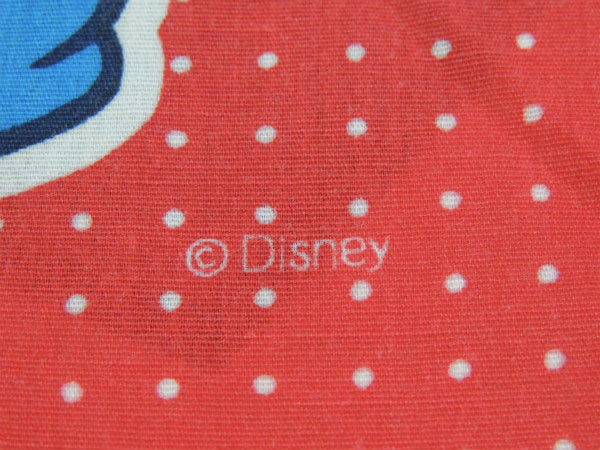 【ミッキーマウス】ディズニー・カラフルな赤色の水玉柄・ヴィンテージ・ピロケース/枕カバー USA