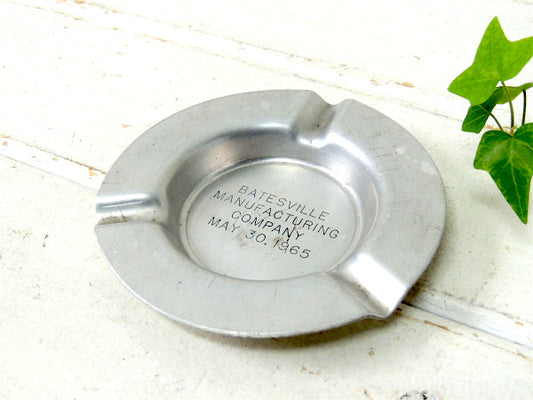 【インディアナ州・1965年・記念品】アドバタイジング・ヴィンテージ・アルミ製・灰皿・アシュトレイ