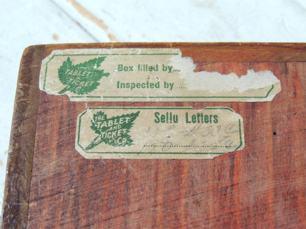 THE TABLET&TICKET・40仕切り・アンティーク・ウッドボックス・木製ディスプレイケース