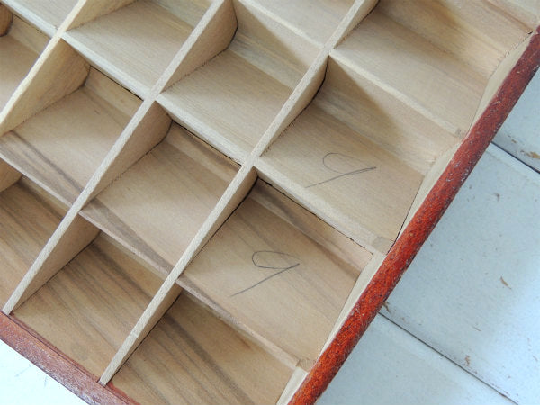 THE TABLET&TICKET・40仕切り・アンティーク・ウッドボックス・木製ディスプレイケース