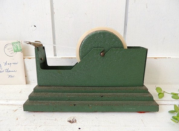 Scotch スコッチ・グリーン アンティーク・テープカッター テープディスペンサー USA