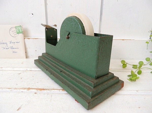 Scotch スコッチ・グリーン アンティーク・テープカッター テープディスペンサー USA