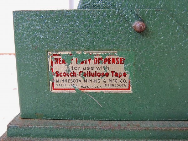 Scotch スコッチ・グリーン アンティーク・テープカッター テープディスペンサー USA