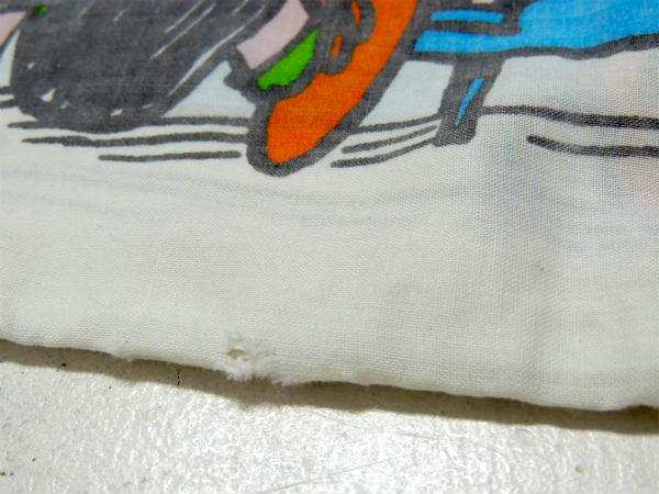 【スヌーピー】USA・ピーナッツの仲間・1971年製・ヴィンテージ・ユーズド・ピロケース/枕カバー