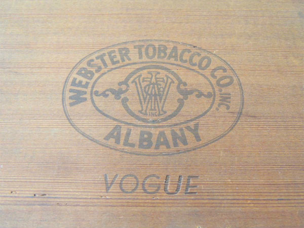 【WEBSTER TOBACCO CO】木製・ヴィンテージ・タバコケース・ウッドボックス・木箱