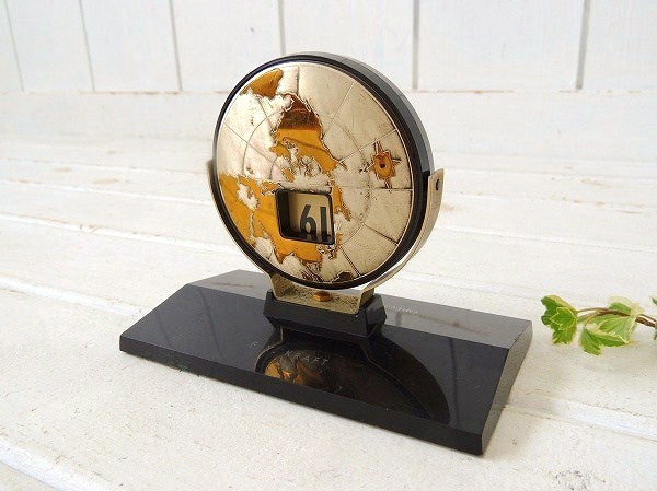 地球儀型・ノベルティ・ヴィンテージ・デスクカレンダー/卓上カレンダー USA