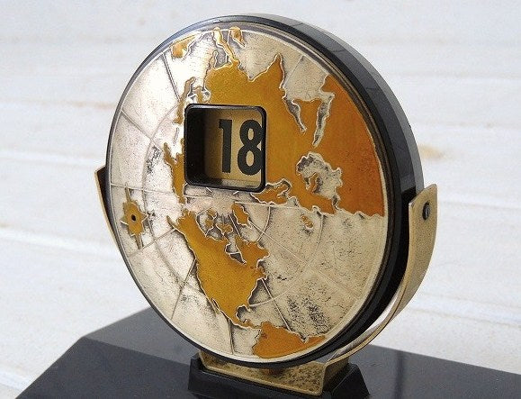 地球儀型・ノベルティ・ヴィンテージ・デスクカレンダー/卓上カレンダー USA