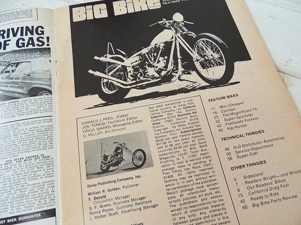 【June/1970・BiG BiKe:バイク】MAGAZINE ・ビンテージ・オートバイ雑誌