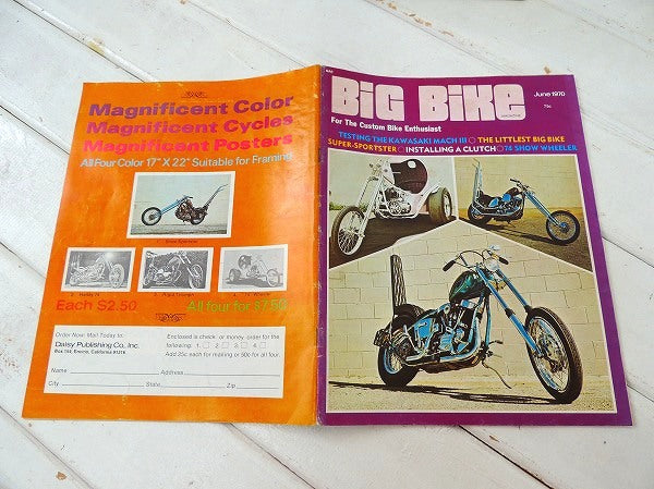 【June/1970・BiG BiKe:バイク】MAGAZINE ・ビンテージ・オートバイ雑誌