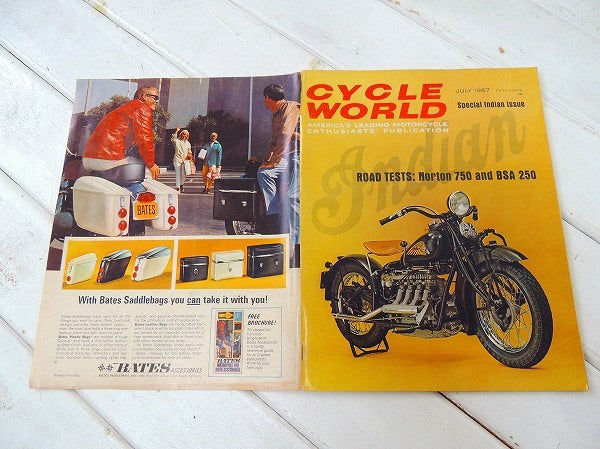 サイクルワールド 1967's インディアン ビンテージ バイク オートバイ 雑誌・USA