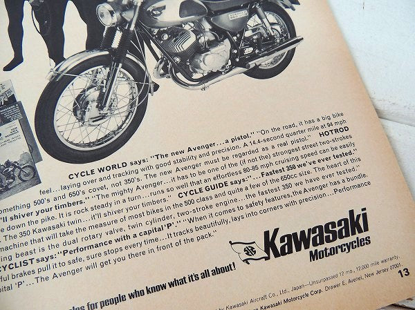 【cycle guide/1968/JAWA250 CALIF.】ビンテージ・オートバイ雑誌・USA
