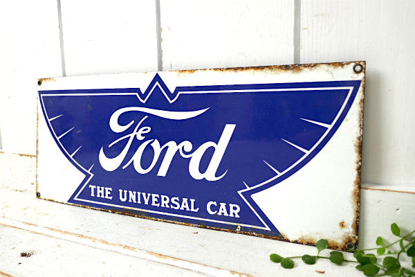 Ford THE UNIVERSAL フォード USA・ホーロー製・看板 アメ車 ガレージ サイン