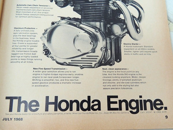 cycle guide 1968 カスタム ビンテージ・オートバイ雑誌・USA・モーターサイクル