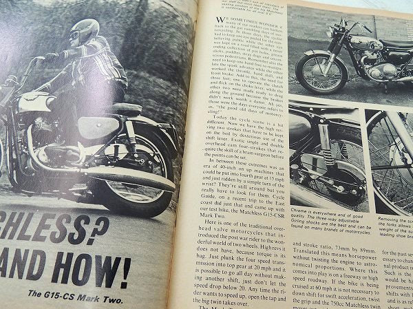 cycle guide 1968 カスタム ビンテージ・オートバイ雑誌・USA・モーターサイクル