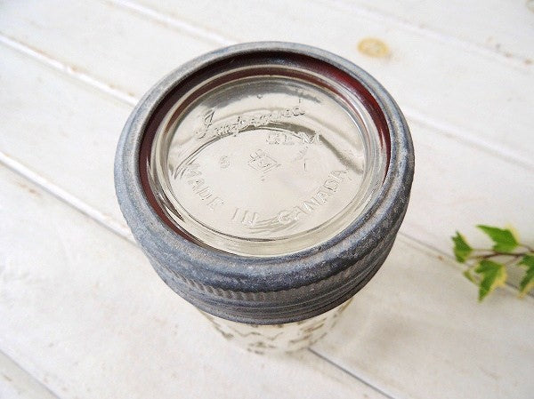 【Improved GEM】カナダ製・アンティーク・ガラスジャー/ガラス容器/保存ビン