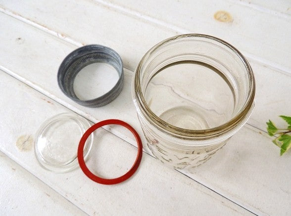 【Improved GEM】カナダ製・アンティーク・ガラスジャー/ガラス容器/保存ビン