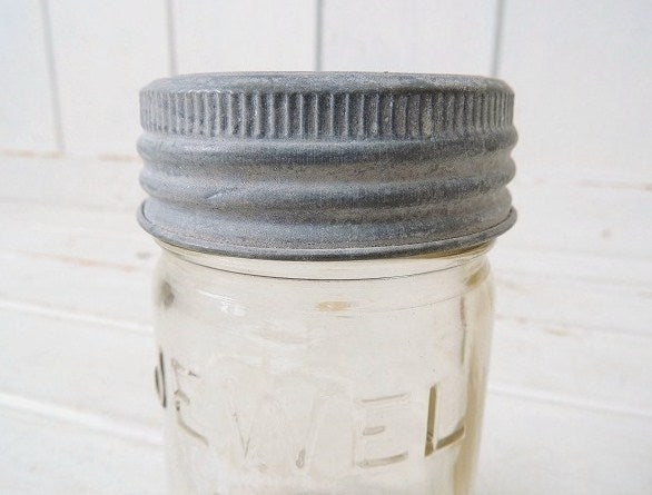 【Improved GEM】カナダ製・アンティーク・ガラスジャー/ガラス容器/保存ビン