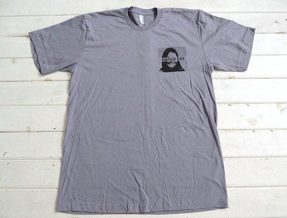 【GREEN FUZ】グリーンファズ・ダークグレーTシャツ&ステッカー&缶ホルダー・3点セット(M)