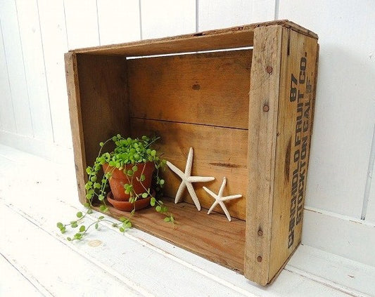 【CHINCHIOLO FRUIT CO】フルーツの木製・ヴィンテージ・ウッドボックス/木箱　USA