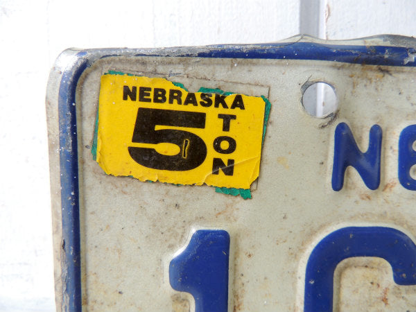 【ネブラスカ州・NEBR TRUCK・ネイビー】トラックナンバー・ヴィンテージ・ナンバープレート