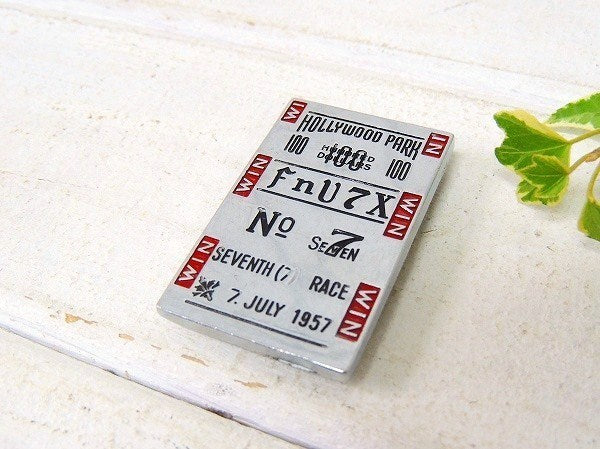 【Hollywood Park】ハリウッドパーク競馬場・50'sヴィンテージ・マネークリップ USA