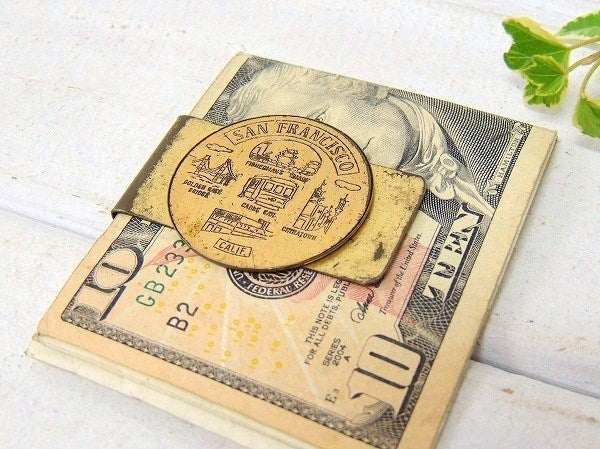 【サンフランシスコ】カリフォルニア・スーベニア・ヴィンテージ・マネークリップ USA