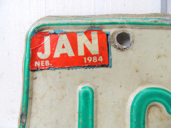 US ネブラスカ州・TRUCK・グリーン・1976 トラック ナンバー・ビンテージ・ナンバープレート
