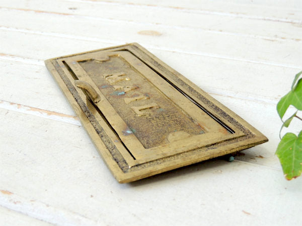 【MAIL】真鍮製・ヴィンテージ・レタースロット ・郵便受け・レターポスト USA