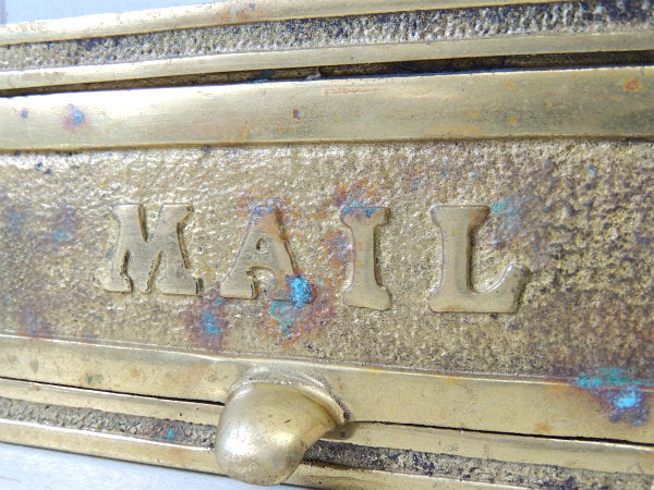 【MAIL】真鍮製・ヴィンテージ・レタースロット ・郵便受け・レターポスト USA
