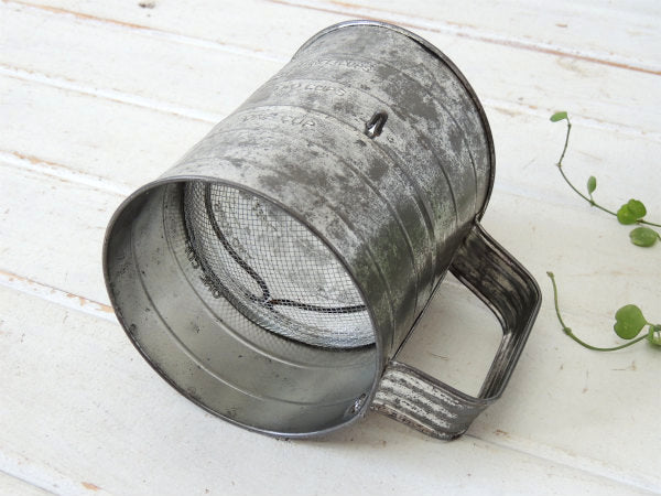 【BROMWELL】3CUPサイズ・ヴィンテージ・メジャーリングシフター・粉ふるい・フラワーシフター