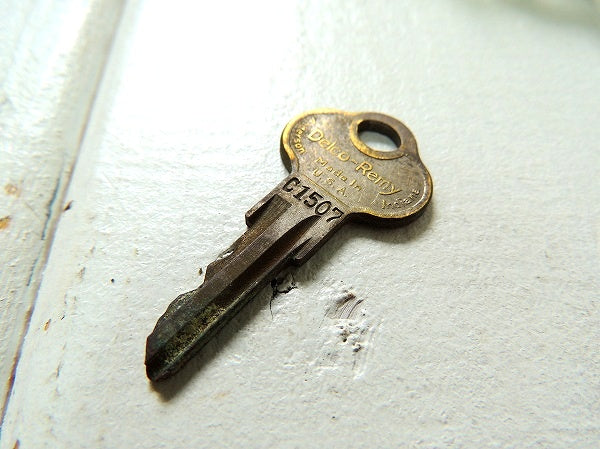 インディアナ BASCO 1920~1930s 真鍮 ビンテージ OLD 鍵・キー・USA KEY