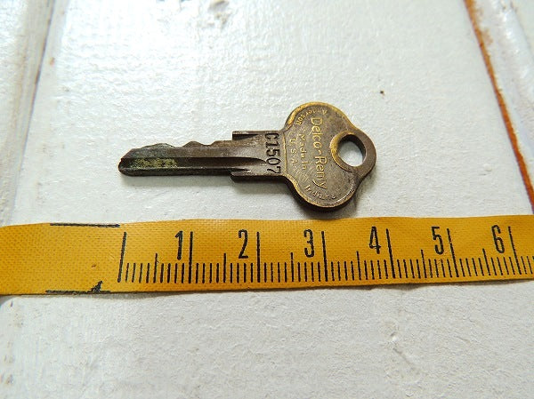 インディアナ BASCO 1920~1930s 真鍮 ビンテージ OLD 鍵・キー・USA KEY