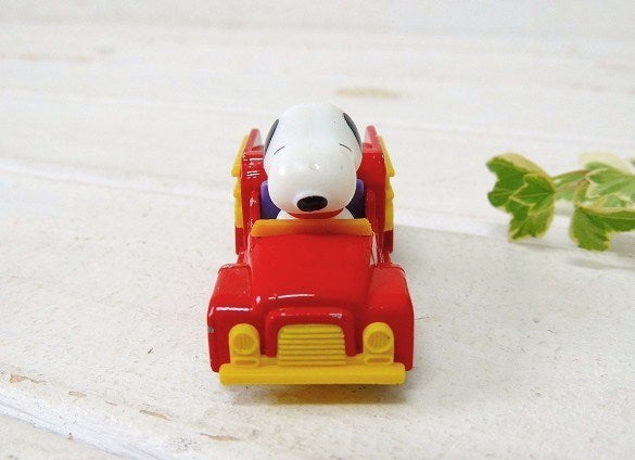 【スヌーピー】SNOOPY・AVIVA社・ダイキャスト製・80'sヴィンテージ・ミニカー/消防車