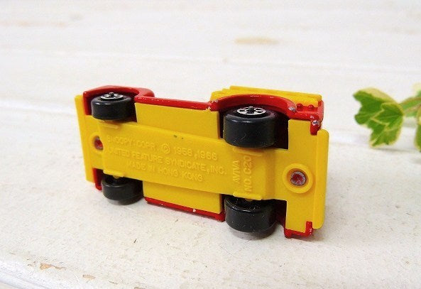 【スヌーピー】SNOOPY・AVIVA社・ダイキャスト製・80'sヴィンテージ・ミニカー/消防車