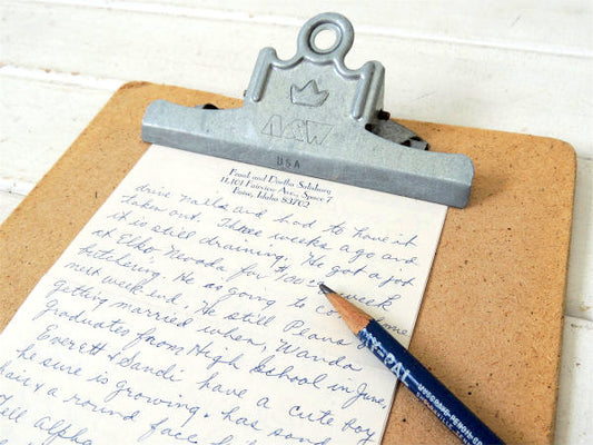 【A&W】USA・ヴィンテージ・クリップボード・バインダー・工業系