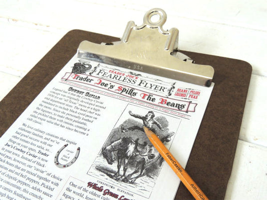 【A&W・ペンアト】USA・ヴィンテージ・クリップボード・バインダー・工業系