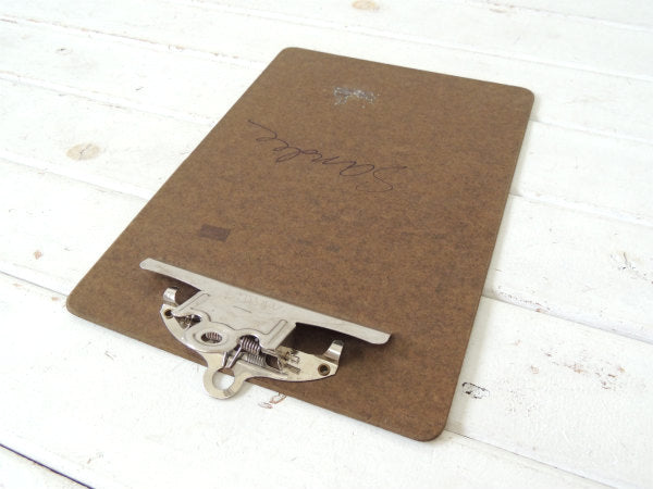 【A&W・ペンアト】USA・ヴィンテージ・クリップボード・バインダー・工業系