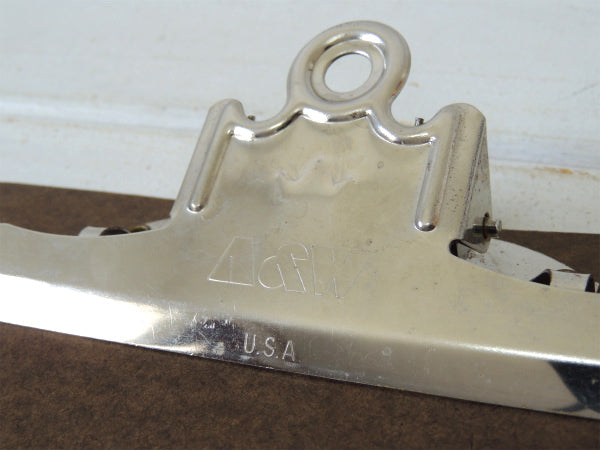 【A&W・ペンアト】USA・ヴィンテージ・クリップボード・バインダー・工業系